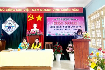 Hội nghị viên chức- Người lao động năm học 2023- 2024